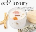 Healing Crystals Candle for Women: 12oz Wood Wick Aromatherapy with Lavender Vanilla. Ideal Spiritual Gifts. - Image 9