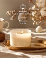 96NORTH Luxury Vanilla Soy Candle | Large 3-Wick Jar | 50-Hour Burn | Natural Soy Wax | Perfect Housewarming Gift - Image 3