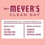 MRS. MEYER'S CLEAN DAY Rose Soy Tin Candle, 2.9 oz, 12-Hour Burn Time, Made with Soy Wax & Essential Oils. - Image 5