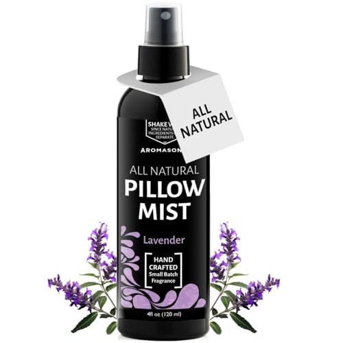Aromasong Lavender Pillow Spray - All-Natural Relaxing Mist for Deep Aromasong Lavender Pillow Spray - All Natural Calming Linen & Bedtime Mist for Deep Sleep - Aromatherapy Botanical Essential Oils for Sleeping - for Relaxing Stress Fragrance Scent