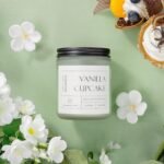 Molensun Vanilla Cupcake Candle – Ideal Mother's Day Gift, Long-Lasting 7 oz Soy Wax Aromatherapy Candle for Women. - Image 4