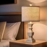 PoKat 20.5" Vintage Farmhouse Table Lamp - Rustic Nightstand Lamp in Distressed Washed White, Ideal for Small Spaces. - Image 7