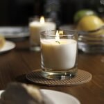 8oz Soy Wax Jar Candle in 10oz Whiskey Glass, 35-Hour Burn Time, Classic White Pillar Candle - Image 5