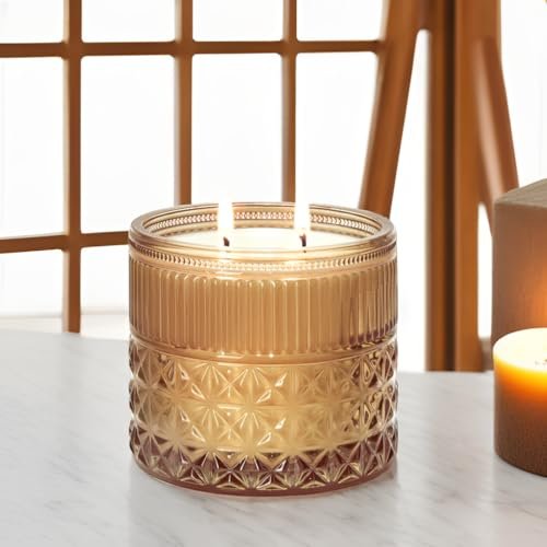 41dm-DERqtL._SL500_.jpg Chloefu LAN Sandalwood & Patchouli Candles - Long-Lasting, Decorative Home Fragrance. Perfect Gift for Any Occasion! - Image 4