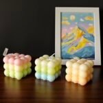 Handmade 2.3" Bubble Candle - Gradual Color Decor for Cute Rooms & Preppy Aesthetics, Perfect Gift! - Image 5
