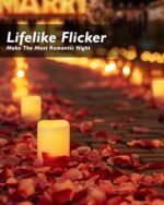 Homemory 24-Pack Flickering Flameless Votive Candles: 200+ Hours of Battery-Operated LED Tealights for Weddings, Christmas, and Outdoor Décor (Batteries Included). - Image 6