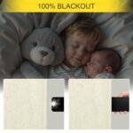 Modern Blackout Curtains: 84" Heat & Cold Blocking Drapes for Living Room & Bedroom, Cream Beige. - Image 4