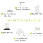 DINGPAI 2lb Organic Soy Wax Flakes for Candle Making - Pure, Premium, Additive-Free Soy Wax from Farm. - Image 6
