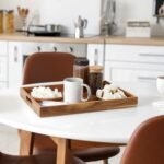 17-Inch Acacia Wood Serving Tray with Handles - Versatile Large Wooden Tray for Ottoman, Breakfast, and More - Image 6