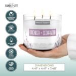 Candle-lite Lavender & Cedarwood Scented Candle, 14.75 oz, 3-Wick, 45-Hour Burn, USA-Made - Image 3