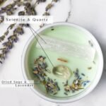 Sage Candle with Crystals – Energy Cleansing Smudge Candle with Selenite & Quartz for Home Rituals - Image 5