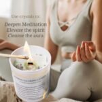 Sage Candle with Crystals – Energy Cleansing Smudge Candle with Selenite & Quartz for Home Rituals - Image 2