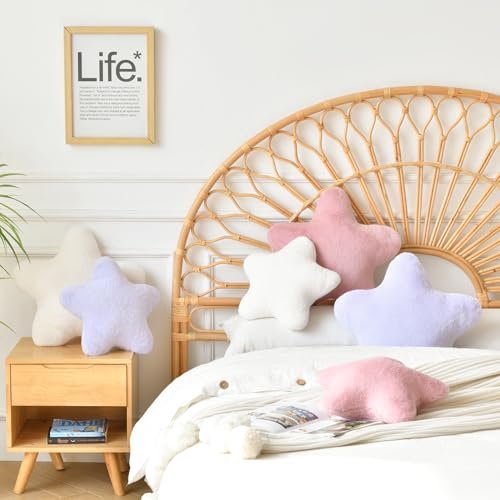 41shCVrUYLL._SL500_.jpg Xiashrk 15" Star Pillow - Plush Decorative Throw Pillow for Bed, Couch & Living Room Decor - Image 5