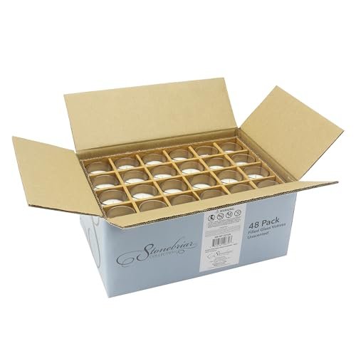 41u6dSZrLDL._SL500_.jpg Stonebriar 12-Hour Unscented Wax Votive Holders, 48-Pack, White for Long-Lasting Ambiance - Image 3