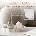 Decorative 11" White Round Concrete Tray for Coffee Table, Living Room, or Accent Table Decor. - Image 3