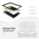 Large Black and White Abstract Wall Art Set | 3-Piece Canvas Prints for Living Room & Office Decor (24x36 in) - Image 7