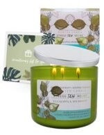 Eucalyptus Spearmint Aromatherapy 3-Wick Soy Candle - 15.8 oz, Ideal Gift for Men & Women - Image 5