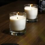8oz Soy Wax Jar Candle in 10oz Whiskey Glass, 35-Hour Burn Time, Classic White Pillar Candle - Image 4