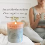 Sage Candle with Crystals – Energy Cleansing Smudge Candle with Selenite & Quartz for Home Rituals - Image 4