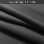 Ombre Room Darkening Curtains for Bedroom – Black to Grey Gradient, Thermal Insulated Grommet Drapes, 2 Panels, 52x84 inches. - Image 6