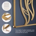 AGIOTA 3-Piece Gold Wall Art Set - Minimalist Metal Line Art of Female Body for Bedroom & Living Room Decor, 15 inches - Image 3