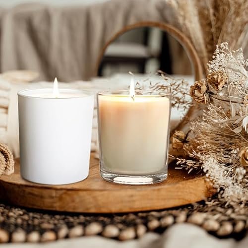 5115YUd-ZRL._SL500_.jpg SHOWIN 16-Pack Thick Candle Jars, 7 OZ Empty Jars with Wood Lids for Candle Making and Samples - Image 7