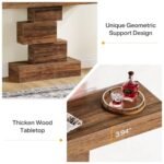 Tribesigns 42.5" Farmhouse Console Table - Narrow Rustic Brown Sofa Table for Living Room & Hallway. - Image 8