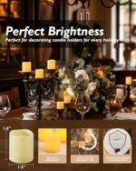 Homemory 24-Pack Flickering Flameless Votive Candles: 200+ Hours of Battery-Operated LED Tealights for Weddings, Christmas, and Outdoor Décor (Batteries Included). - Image 4