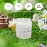 Molensun Vanilla Cupcake Candle – Ideal Mother's Day Gift, Long-Lasting 7 oz Soy Wax Aromatherapy Candle for Women. - Image 3