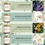 4-Pack Scented Candle Set | Aromatherapy Gifts for Him & Her | Soy Candles: Amber, Eucalyptus, Lavender & Sandalwood. - Image 2