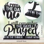 Jetec "I Still Remember the Days I Prayed" Inspirational Sign - Farmhouse Wooden Decor for Home & Office - Image 2