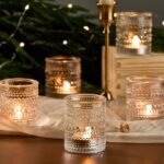 24-Pack Clear Glass Votive Candle Holders for Bridal Showers, Weddings, and Table Centerpieces. - Image 3