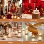 Hypmis Bulk Tea Light Candles - 200 Unscented, Smokeless, 4.5+ Hour Burn Time, Perfect for Home, Weddings, Holidays. - Image 5