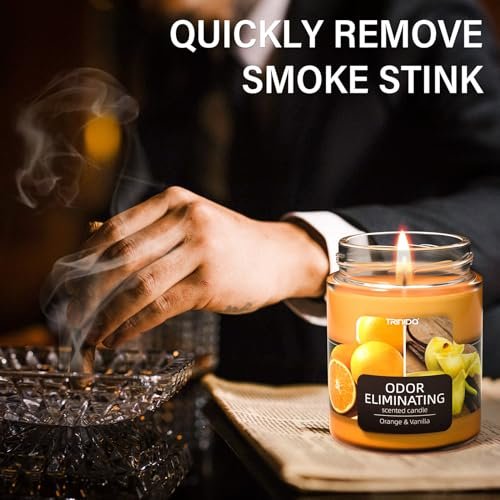 51EAb6ecRrL._SL500_.jpg TRINIDa Orange & Vanilla Odor Eliminating Candles - Banish 99% of Unwanted Smells Quickly! - Image 5