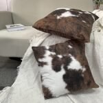TOMWISH Set of 2 18x18 Christmas Cowhide Throw Pillow Covers for Western Decor—Ideal for Living Room & Bedroom. - Image 4