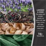 WoodWick Medium Hourglass Candle (Lavender & Cedar) - 9.7oz, Crackling Sound, Premium Soy Blend, Ideal Gift! - Image 4