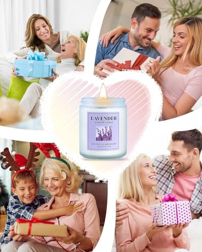 51GEJ8aQpJL._SL500_.jpg GITRANG 4-Pack Lavender Candles: 30 oz, 200-Hour Aromatherapy for Home, Yoga & Outdoors. - Image 7