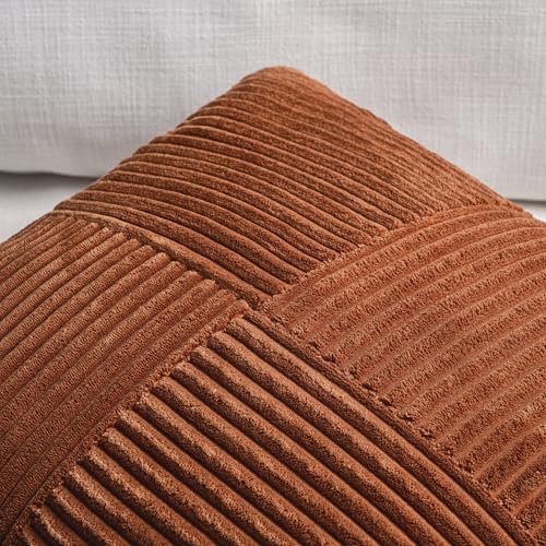51IlDBUbBAL._SL500_.jpg Fancy Homi 2-Pack Rustic Boho Decorative Throw Pillow Covers, 18x18 Inch, for Sofa and Home Decor - Image 3