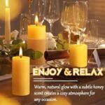 4PCS 2x4" Pure Beeswax Pillar Candles - 140 Hours Burn Time, Smokeless & Dripless for Home Decor & Spa. - Image 7