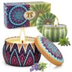 2 Pack Candles Gifts for Women, Aromatherapy Soy Candle with Premium Lavender & Sage Candle for Stress Relief, Relaxation, Over 50 Hours Burn Candles for Home Scented, Stocking Stuffers