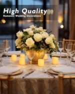 Homemory 24-Pack Flickering Flameless Votive Candles: 200+ Hours of Battery-Operated LED Tealights for Weddings, Christmas, and Outdoor Décor (Batteries Included). - Image 2