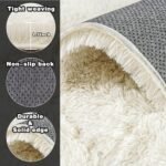 Ultra Soft 8x10 Area Rugs: Fluffy Shaggy Carpets for Living Rooms & Kids' Rooms - Non-Slip, Modern Cream White Decor. - Image 5