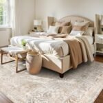 Collive 9x12 Large Area Rug: Neutral Boho, Washable, Non-Slip, Stain-Resistant, Low Pile for Living Room & Bedroom. - Image 7