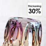 CEMABT Thick 3.4 lb Modern Glass Vases for Flower Centerpieces, Colorful & Clear Home Decor Gifts. - Image 3