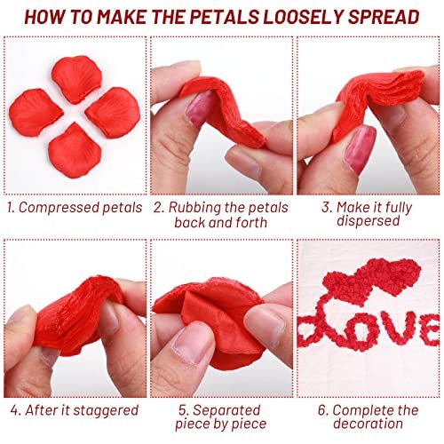 51QY1lc2MUL._SL500_.jpg Cridoz 2000 Artificial Rose Petals & 24 LED Tea Light Candles for Romantic Décor—Perfect for Valentine's Day, Weddings, or Special Nights. - Image 5