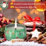 12 PCS Christmas Scented Candles Set for Women – Soy Wax Aromatherapy Gifts for Stress Relief and Relaxation. - Image 4