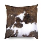 TOMWISH Set of 2 18x18 Christmas Cowhide Throw Pillow Covers for Western Decor—Ideal for Living Room & Bedroom. - Image 3
