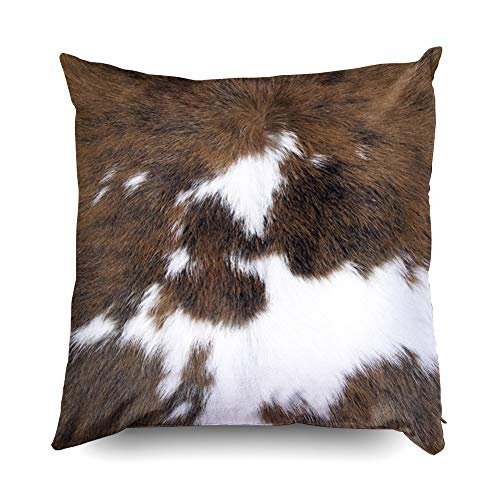 51RNnFLy1sL._SL500_.jpg TOMWISH Set of 2 18x18 Christmas Cowhide Throw Pillow Covers for Western Decor—Ideal for Living Room & Bedroom. - Image 3