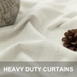 84-Inch 100% Blackout Curtains - 2 Panel Set in Neutral Boho Linen for Bedroom & Living Room, Thermal Insulated Ivory Drapes. - Image 3