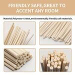 100PCS VFULIE 10-Inch Rattan Reed Diffuser Sticks for Essential Oil Aroma Fragrance - Image 5